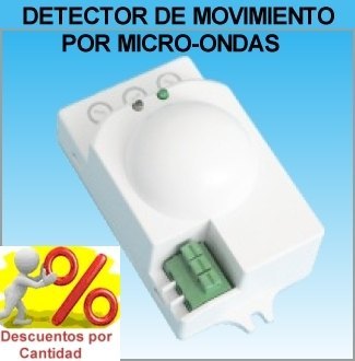 Detector de Movimiento Presencia (Radar) por Microondas para Luz  (Iluminacion) Detector de Movimiento-Presencia por Microondas para Luz  (Iluminación) Sensor de Movimiento por Micro-Ondas (Radar) [60.252/RF- Detector-Microondas] - €10.95 : Serviluz