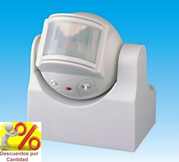 Detector de Movimiento Corto por Infrarrojos orientable para Interior y  Exterior (IP44). Ángulo detección 180º. Sensor de movimiento para  iluminacion.